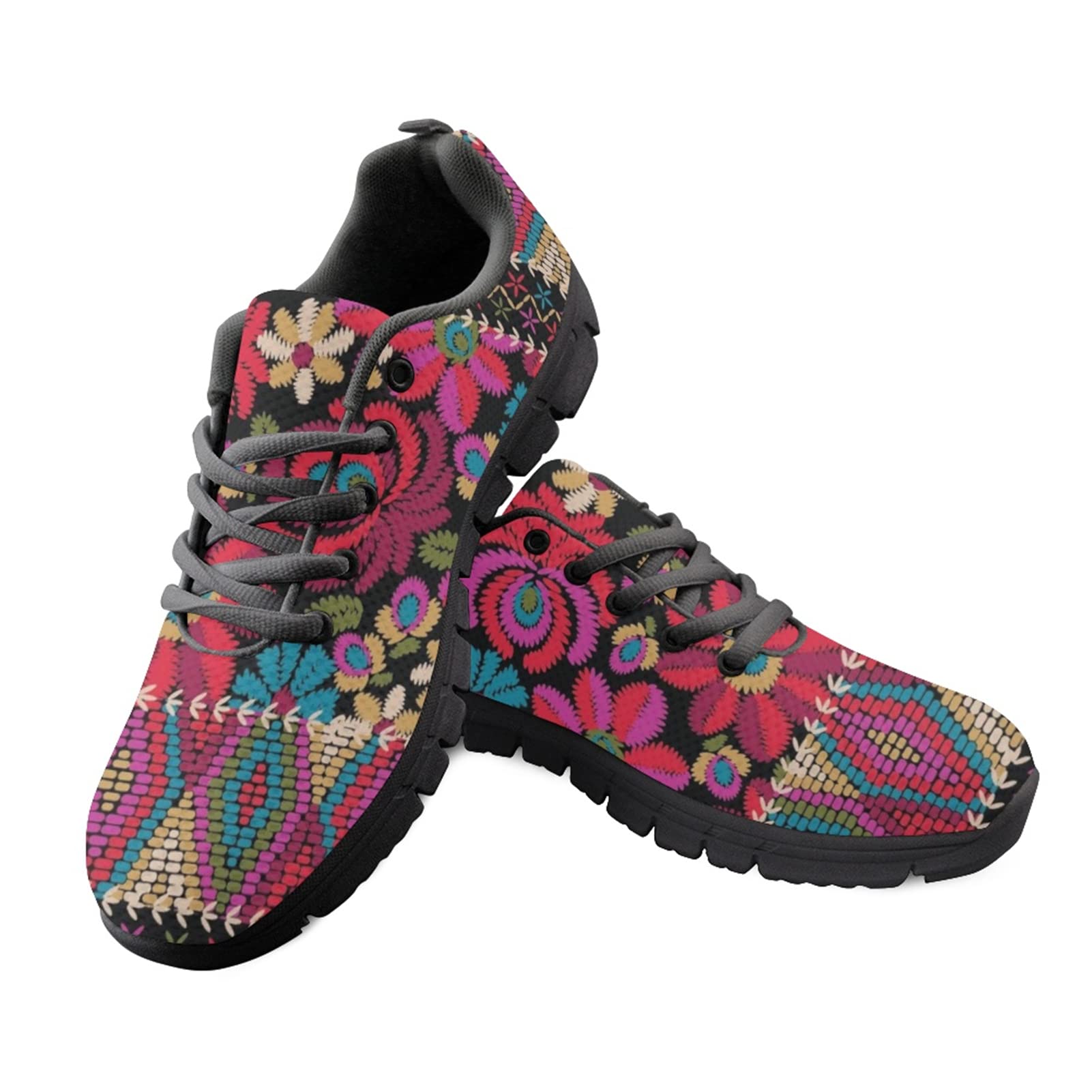 Biyejit Zapatillas de correr transpirables para mujer ligeras y casuales de moda