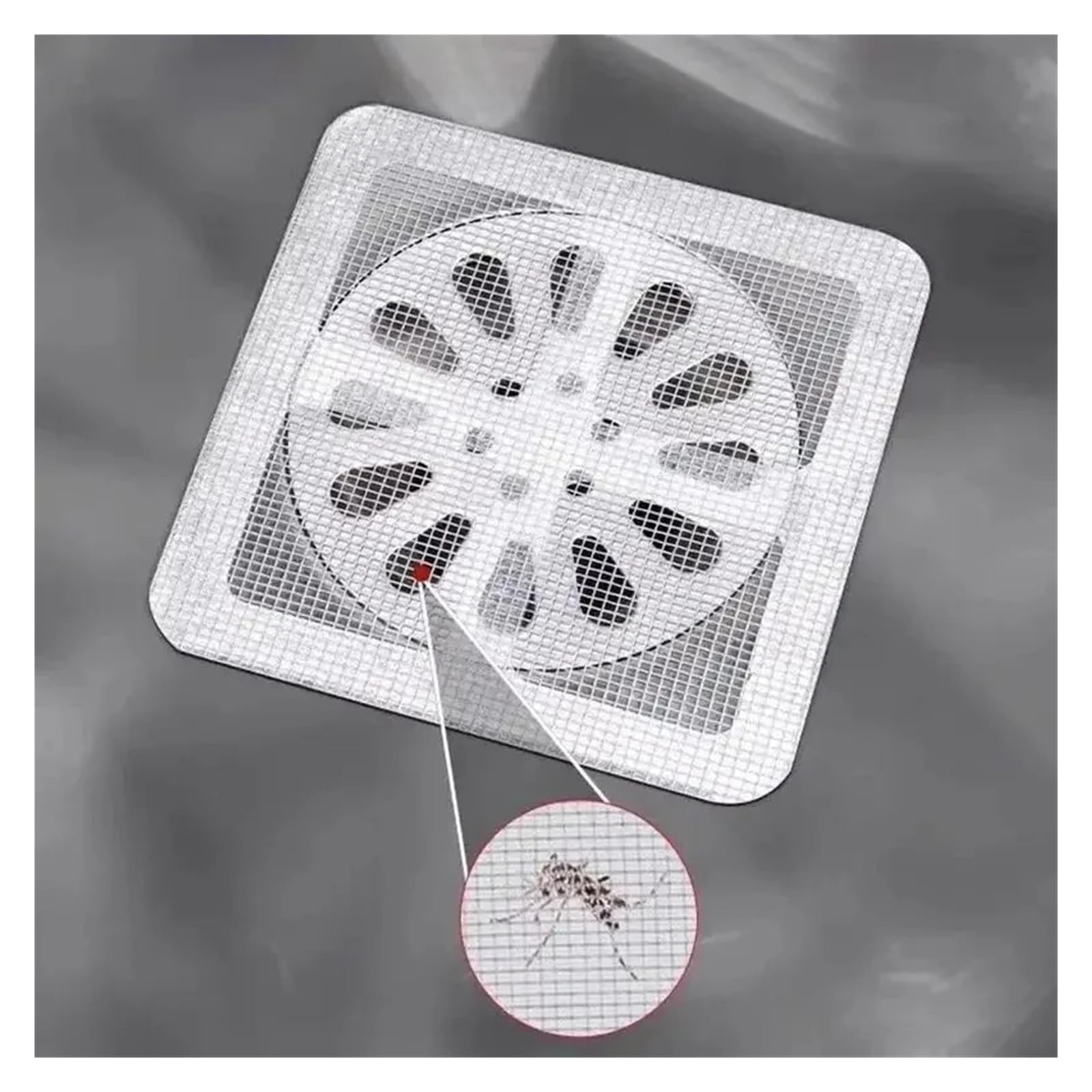 50 adhesivos para desagüe de ducha, filtro de malla para lavabo de baño