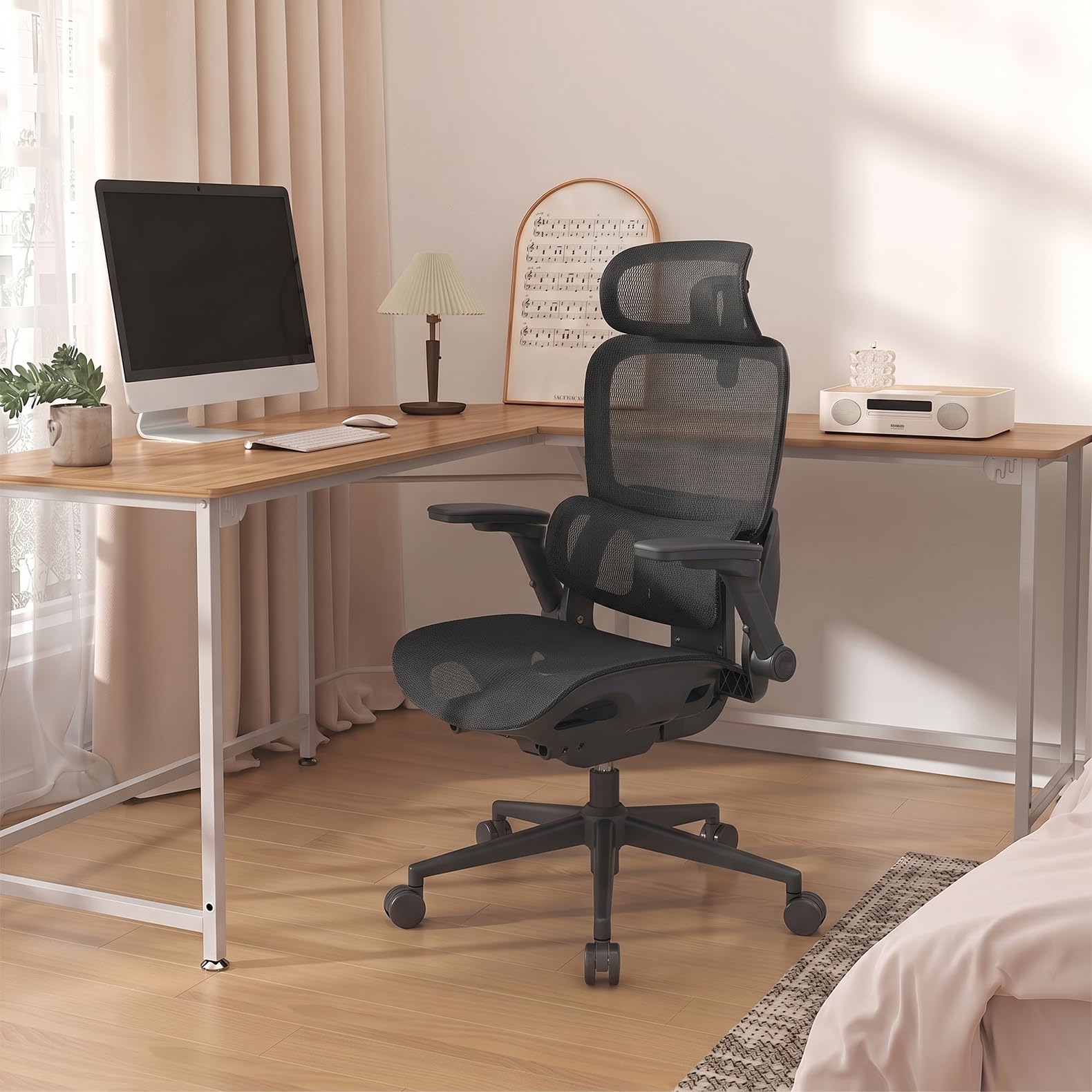 SIHOO B300 Pro Bürostuhl Ergonomisch, Stuhl mit Adaptive Lendenwirbelstütze