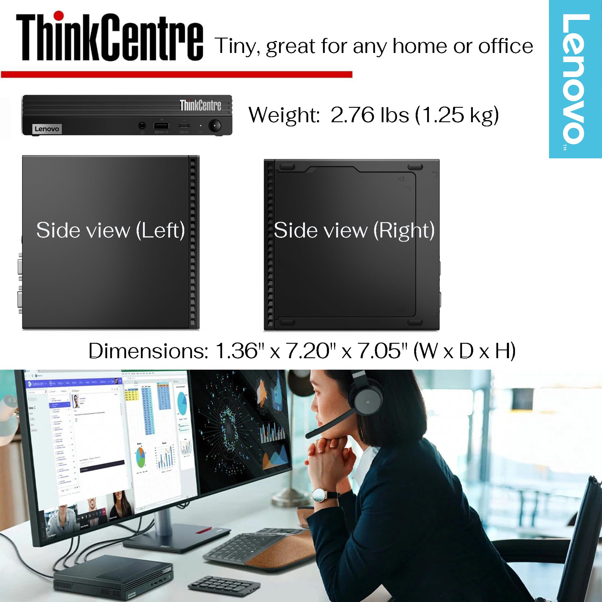Amazon.com: Lenovo Mini Desktop PC, AMD Ryzen 5 PRO Processor
