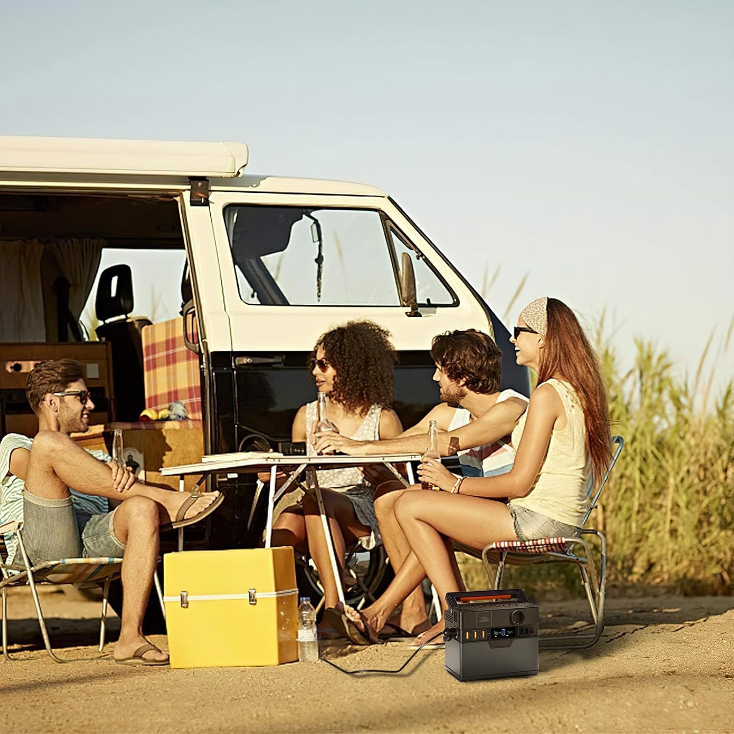 ALLPOWERS S300 Station électrique portable 288Wh avec sortie CA 300W et USB-C 100W, fonction UPS ultra-silencieuse 30 dB, générateur solaire à charge rapide 1 heure pour camping, voyage, urgence