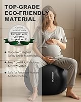 Vista 6 de Trideer Pelota de ejercicio para yoga, pilates y fitness. Equipo de pelota de estabilidad para gimnasio en casa y silla de oficina, accesorios