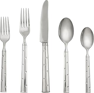Larabee Dot 5-piece Flatware Set, 0.9 LB, Metallic