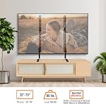 ELIVED Universal Table Top TV Stand for Most 32 to 70 inch LCD LED Plasma Flat Screen TVs, TV Base Height Adjustable Leg Stand Holds up to 88 lbs, VESA up to 800x600mm, YD1024