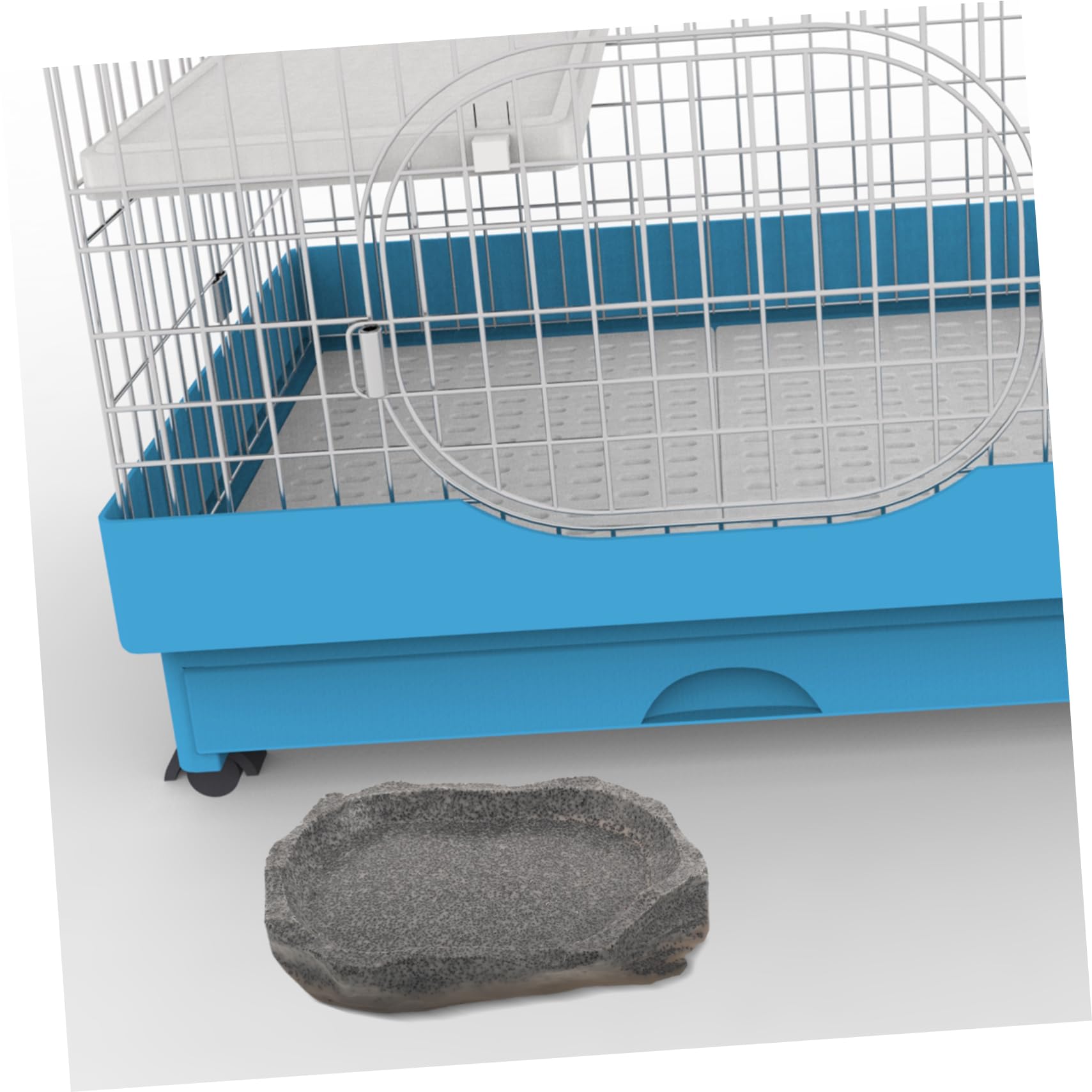 POPETPOP 5 Piezas Cuenco para Mascotas Alimentador Agua Plato Agua Tortuga Cuenco Plato Agua Comida Reptil Plato Agua Reptil Animal Placa Petri Resina