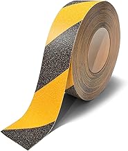 Cartfairy Pack Of 1 Anti Slip Safety Grip Tape, 2 Inch x 15 Foot, Non Skid Tread for Stairs, Steps, Floors, Caution Dangerous Zones, Indoor and Outdoor Use (Yellow and Black)