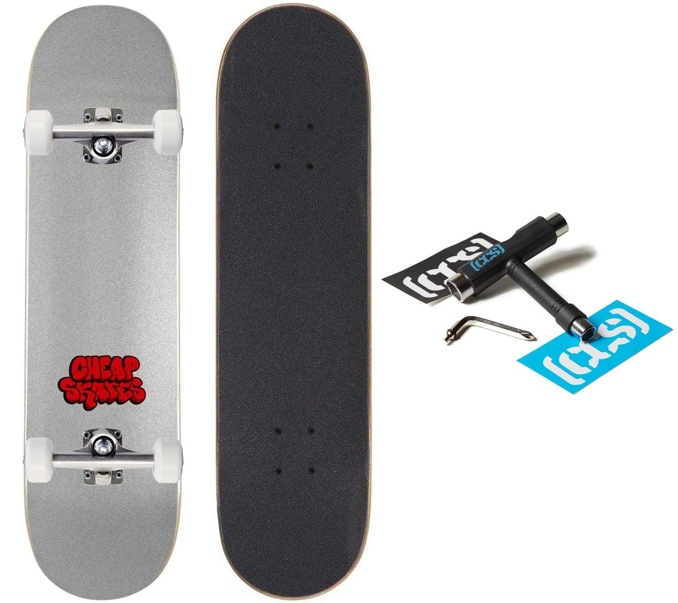 [CCS] Skateboard Complete | Maple Wood | Professional Grade | Fully Assembled with Skate Tool &amp; Stickers | Adults, Kids, Teens, Youth | Boys &amp; Girls