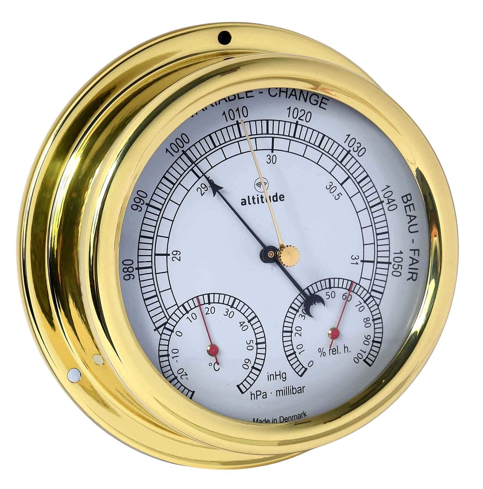 Delite 866bth Altitude Stazione meteo analogica ottone 150 mm