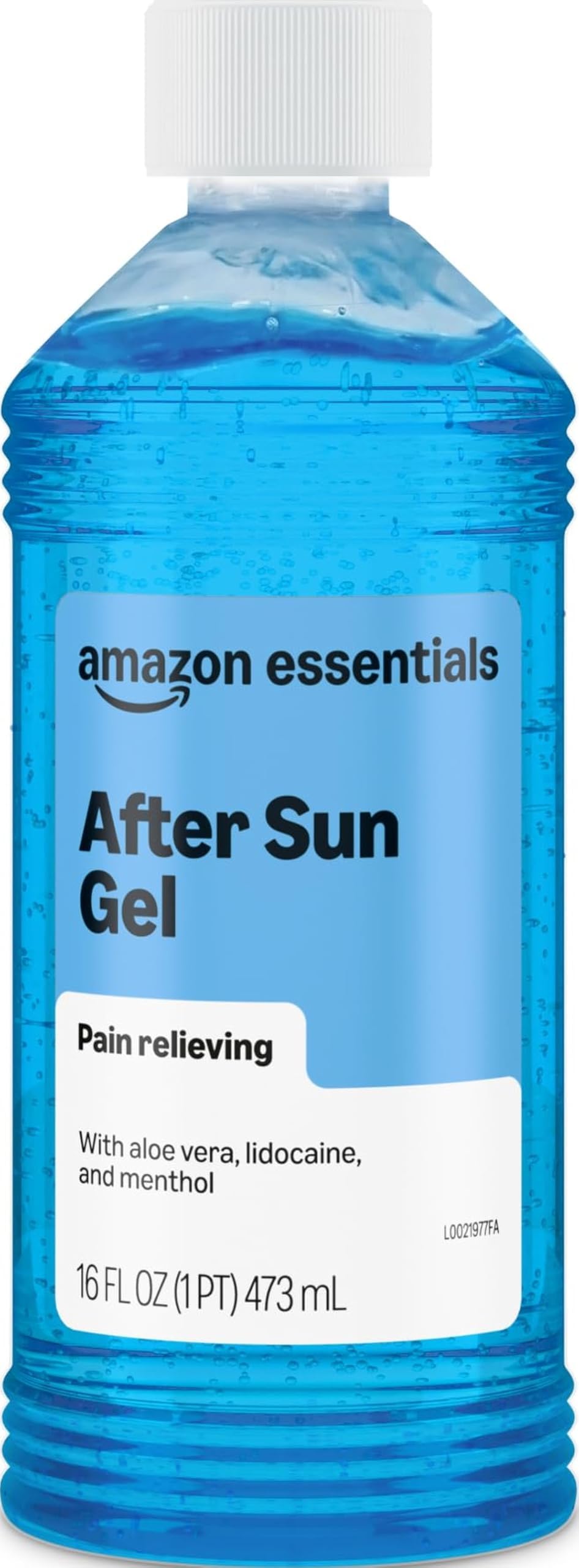 After Sun Gel with Aloe, Lidocaine and Menthol, 16 Fluid Ounce (1 Pack) (Previously Amazon Basics)