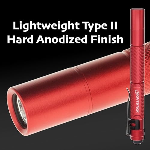 Miniatura 4 de Nightstick MT-100R Mini-TAC Linterna LED de Metal - 2 AAA, 5.4 in (137mm), Rojo