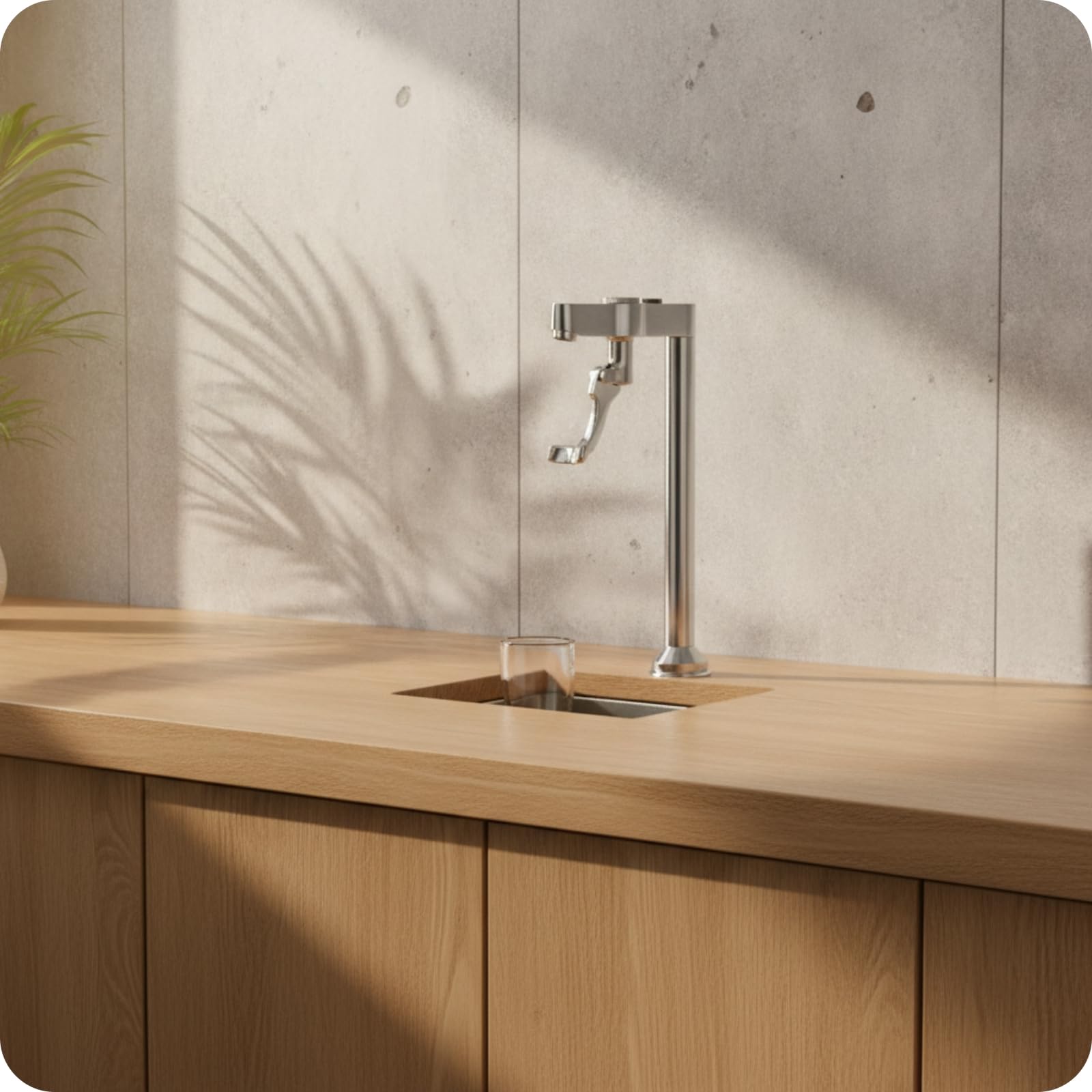 Baoblaze Grifo para Lavabo de Bar de Bebida de Fregadero Dispensador de Mostrador Cuerpo Metálico Robusto Control Cómodo del Flujo, 37 Cm