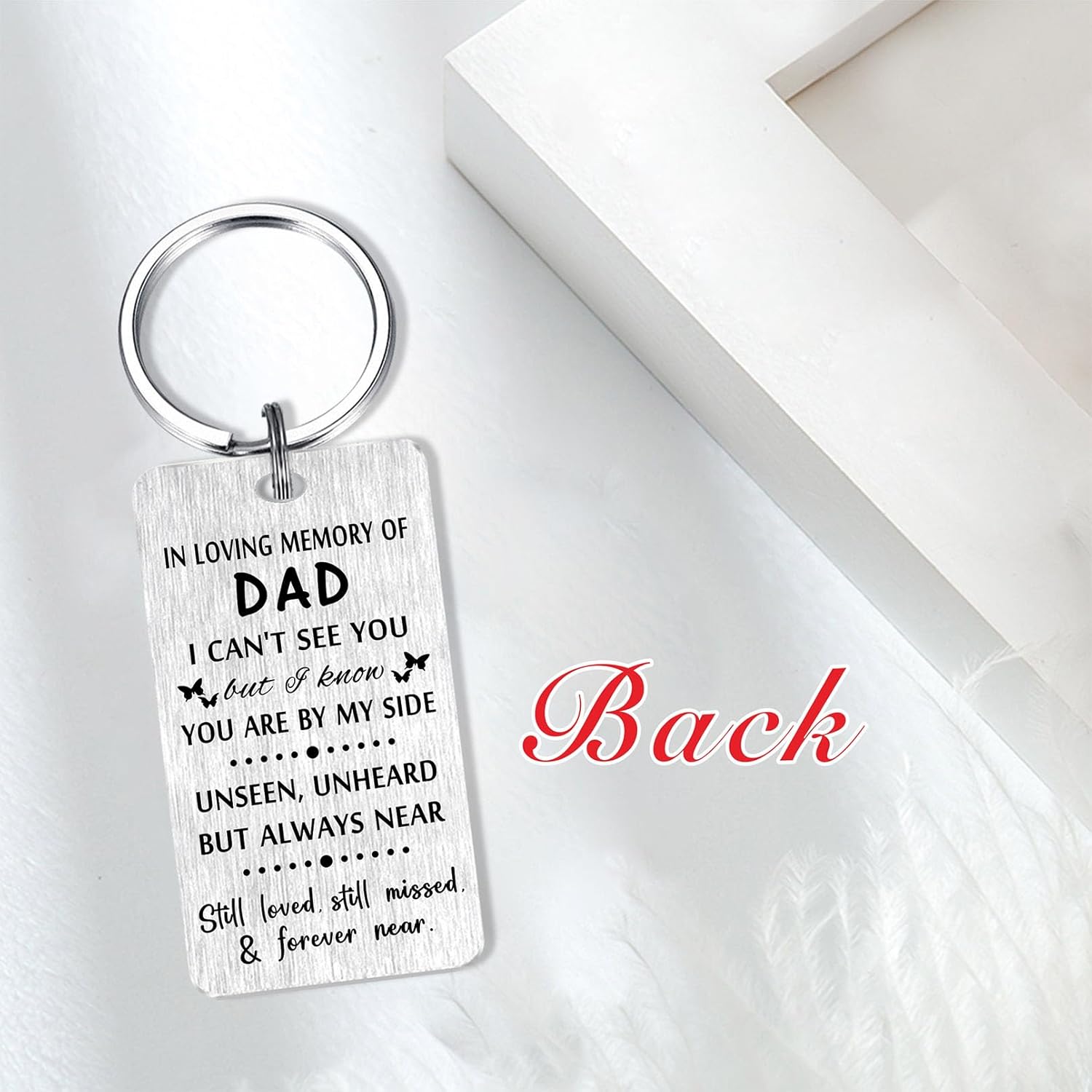 HYHYDHP Sympathy Gifts for Loss of Loved One - A Piece of My Heart is in Heaven Keychain - Bereavement Keepsake, Pet Memorial - Image 4