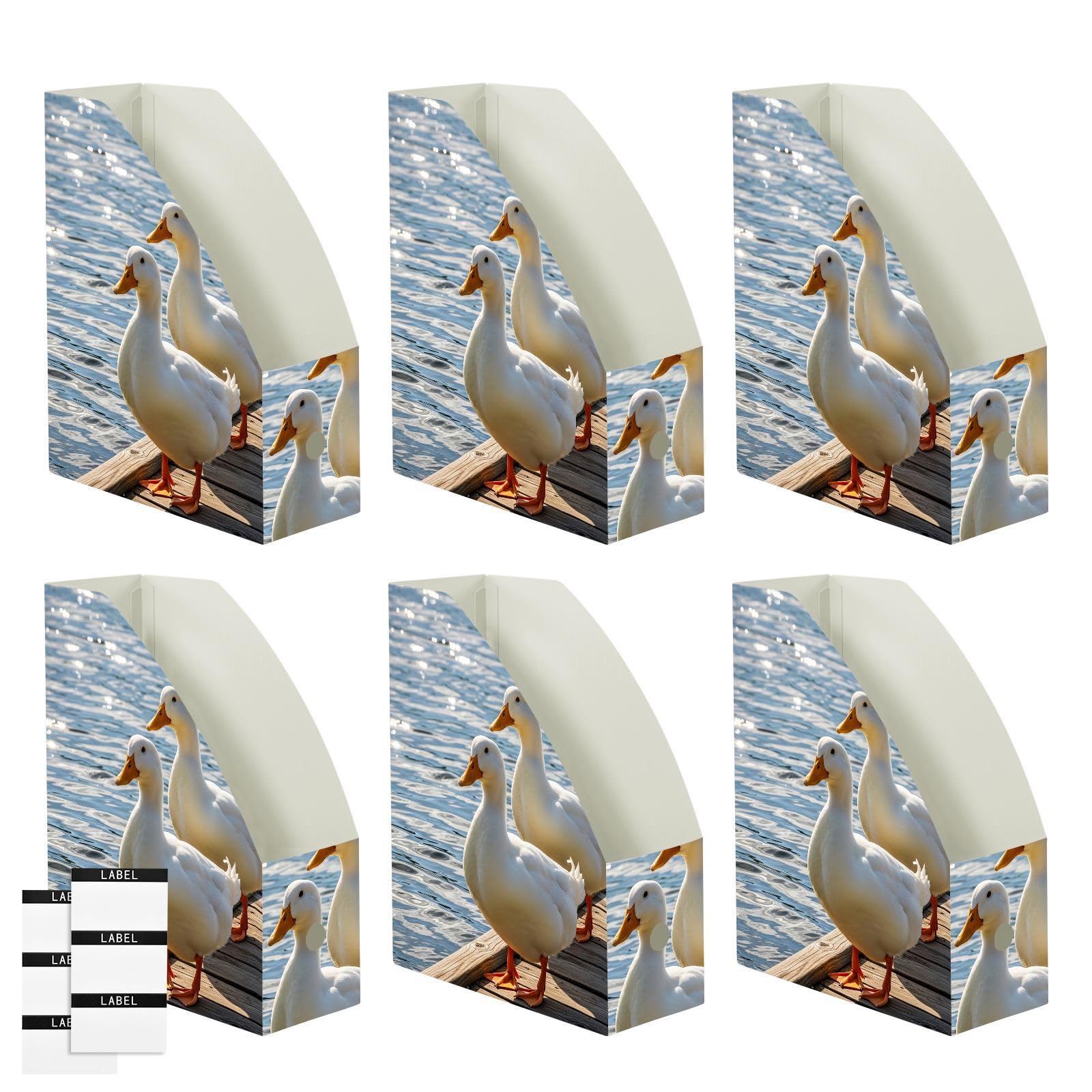 Funny Duck - Organizador de carpetas de archivos blanco para usuarios de