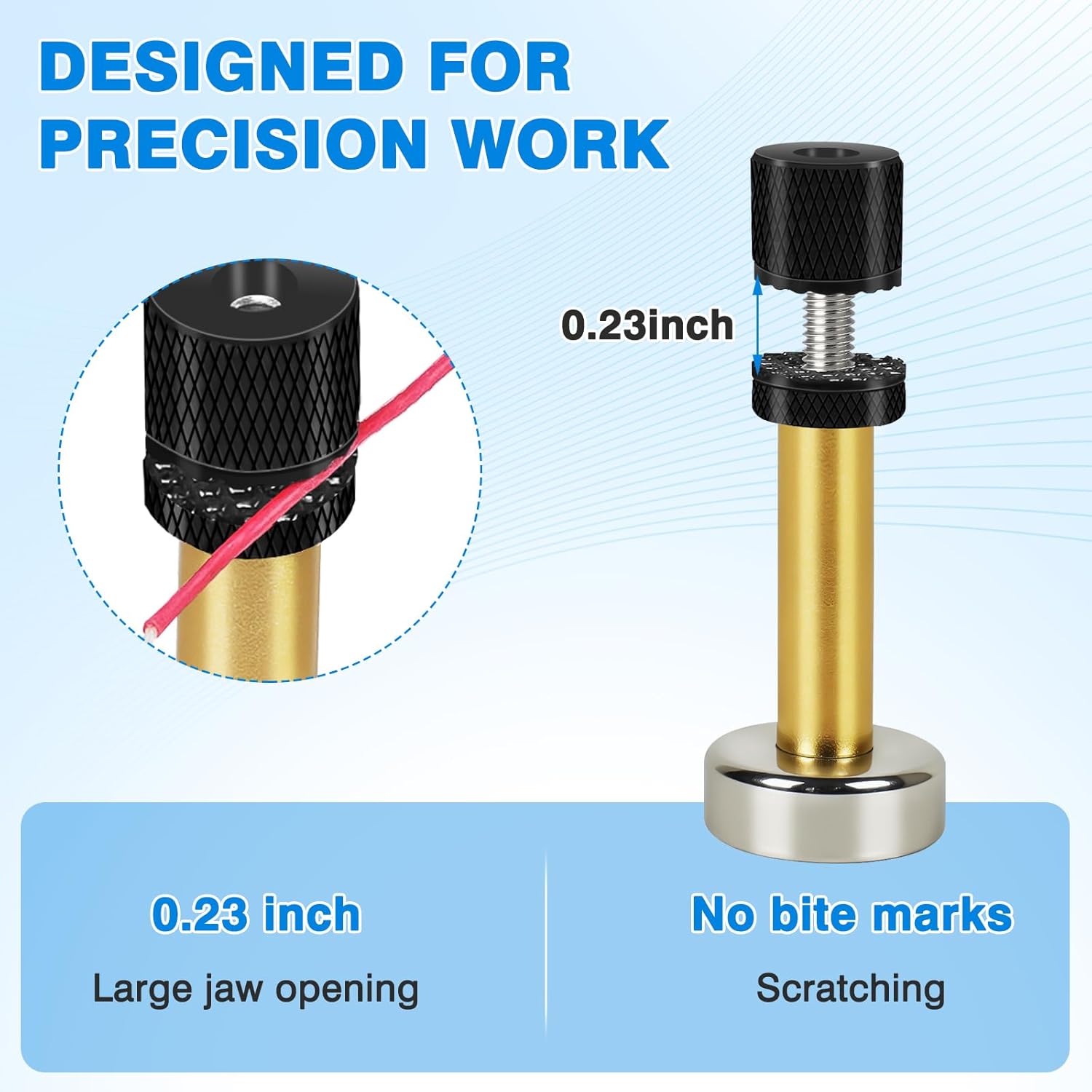 Magnetic Helping Hands Soldering Station for PCB Repair, Large Base with Heat-Resistant Mat, 6 Flexible Arms, 2 Magnetic Posts – Professional Third Hand Tool for Electronics & DIY