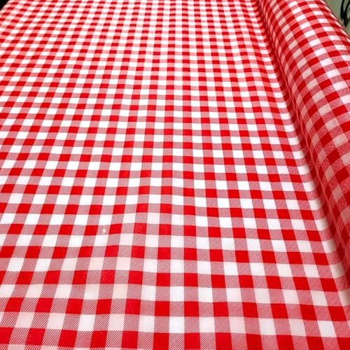 Tnt Estampado Festa Junina Xadrez Vermelho Caipira 6,00m X 1,40m