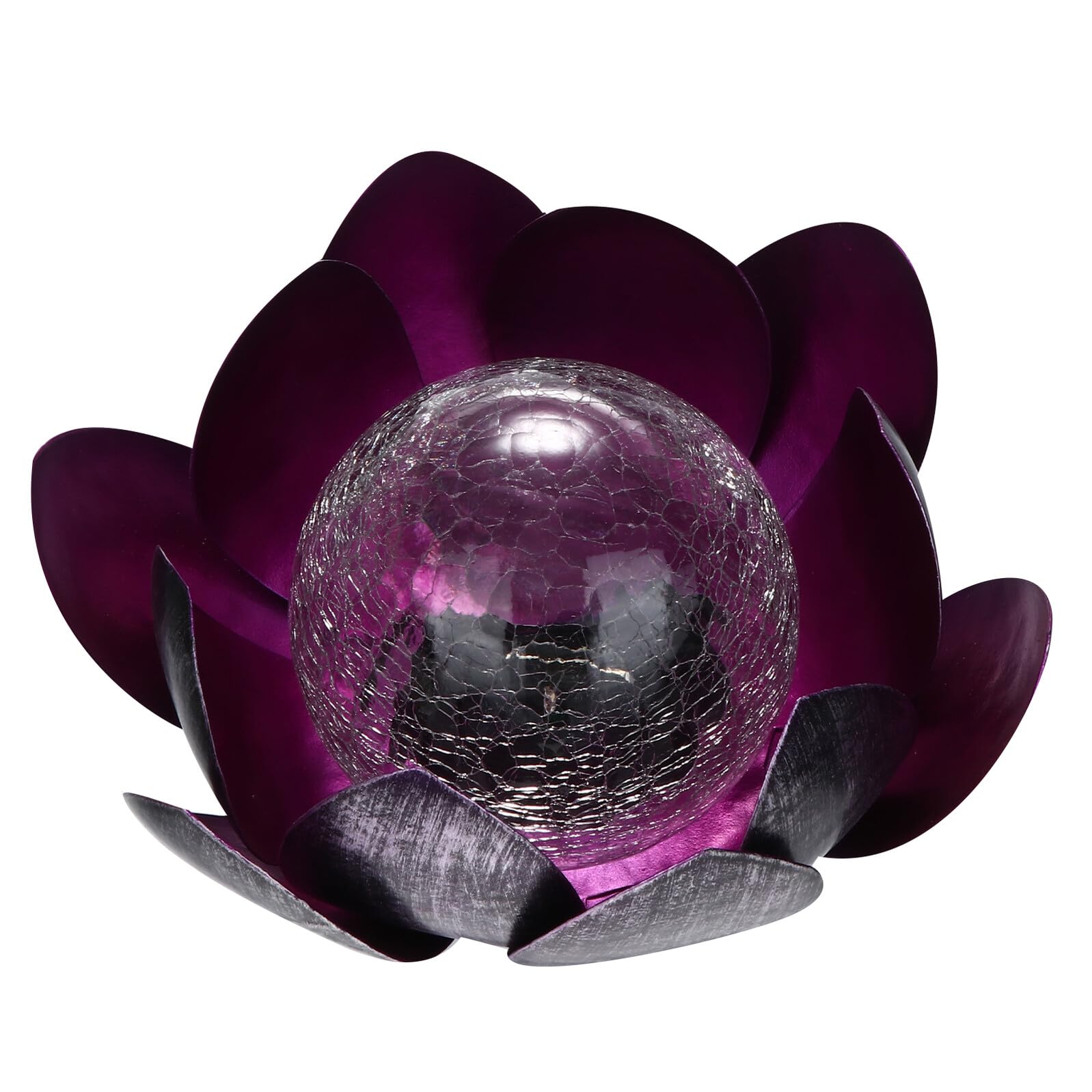 Lampe solaire de lotus Hemobllo pour bassin avec panneau intégré et fleurs flottantes en EVA