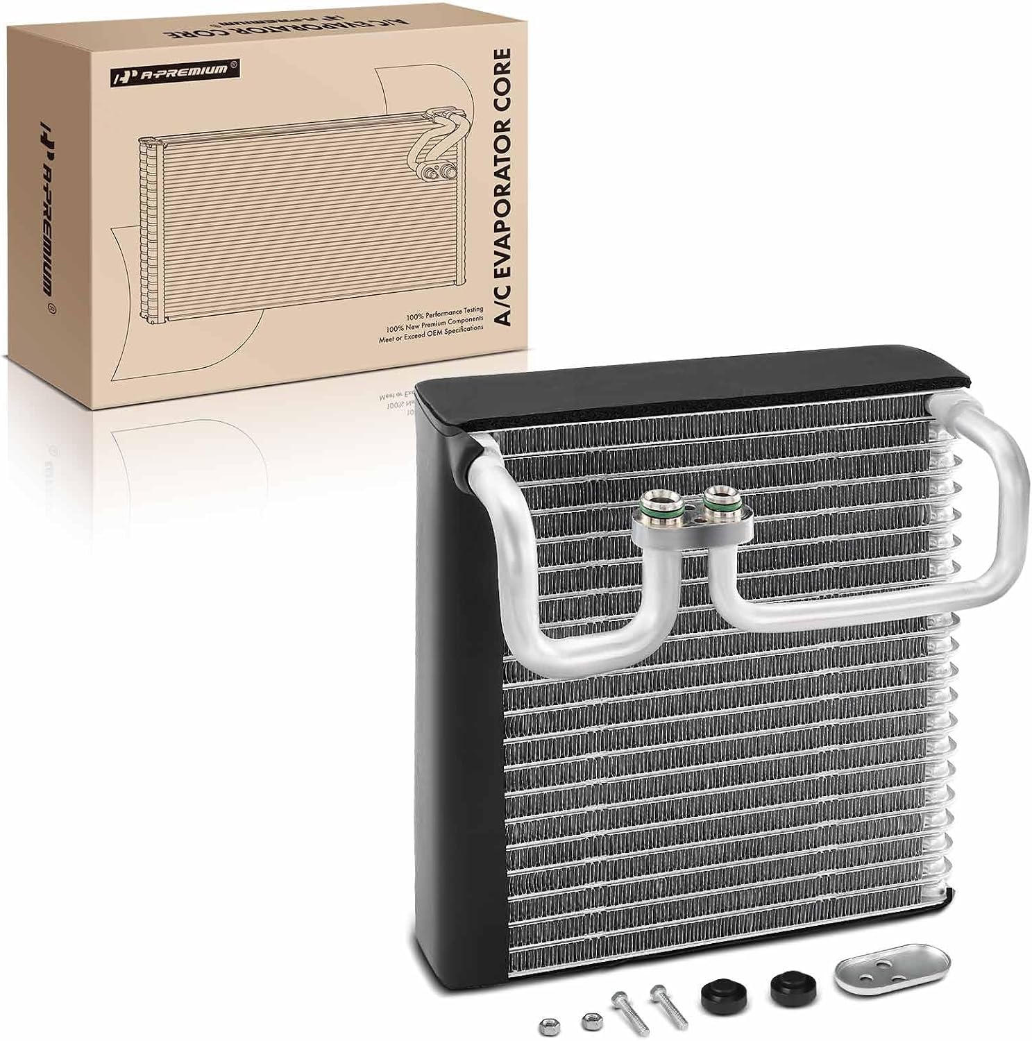 A-Premium Front AC Evaporator Core Compatible with Toyota Tundra 2003 2004 2005 2006, with Pressing Plate