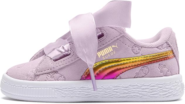 Amazon Co Jp プーマ Puma ミニオンズ キッズ スニーカー 子供用 靴 スウェード ハート フラッフィ Ps リボン ピンク 01 19ｃｍ 並行輸入品 シューズ バッグ