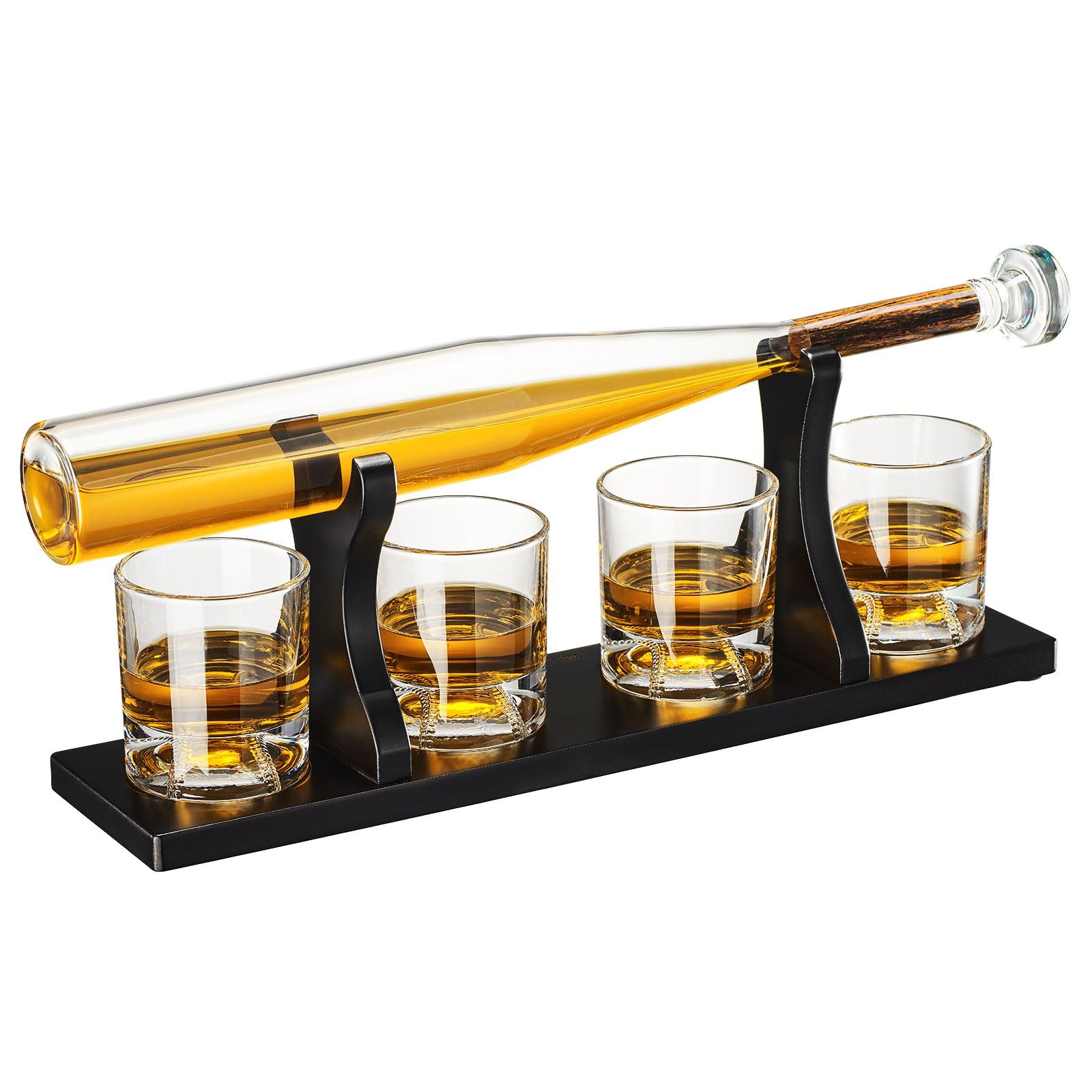 The Wine Savant Baseball Bat Decanter Set