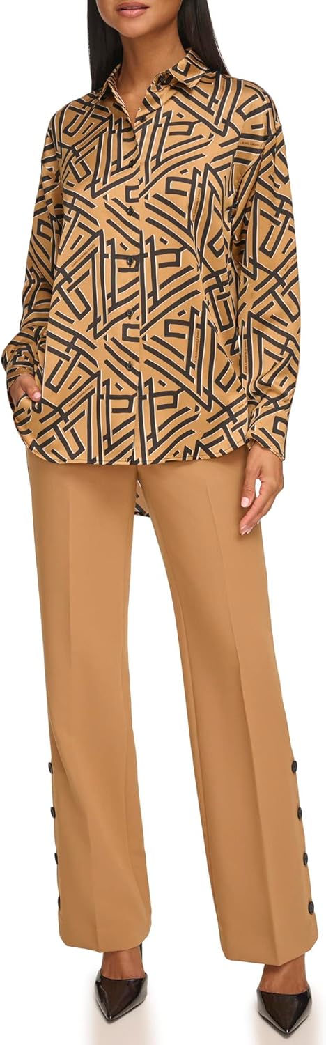 KARL LAGERFELD Women's Oversized Printed Blouse