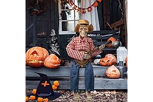 Funny Animated Dueling Banjo Skeletons | Halloween Prop Decor