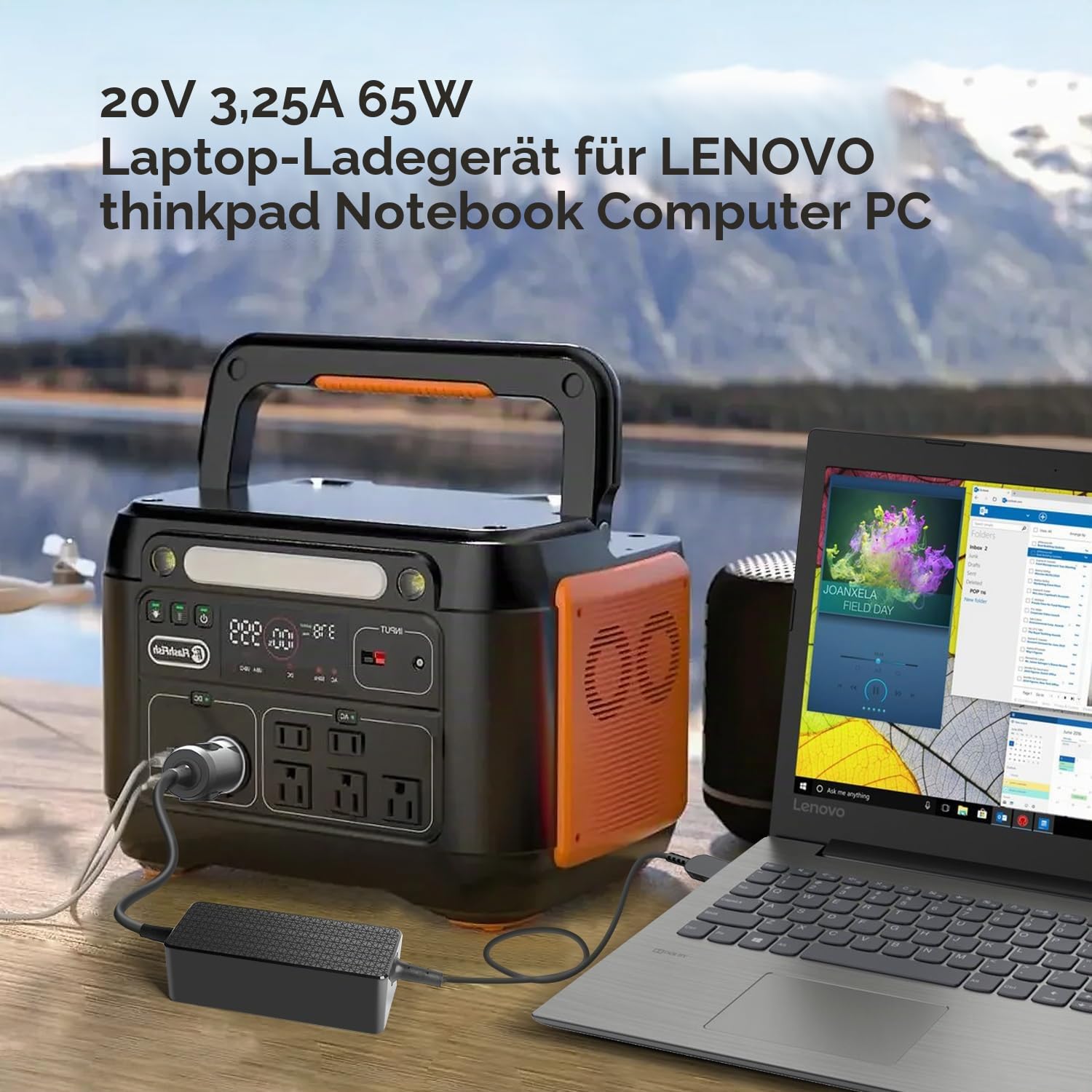 KFD KFZ Ladekabel Netzteil Auto Ladegerät für Lenovo Thinkpad T430 T440 T460 T470 T450 T560 X380 X270 E440 E560 E570 G500 DC 12V-24V Adapter Flex 14 15 Yoga 13 Pro G50-70 80 Laptop Zigarettenanzünder