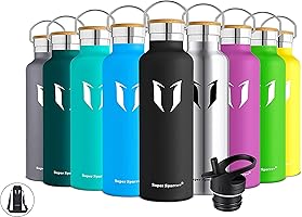Super Sparrow Gourde Isotherme - Bouteille Isotherme - 350ml, 500ml, 620ml, 750ml, 1L - Gourde Inox Bouche Standard -...
