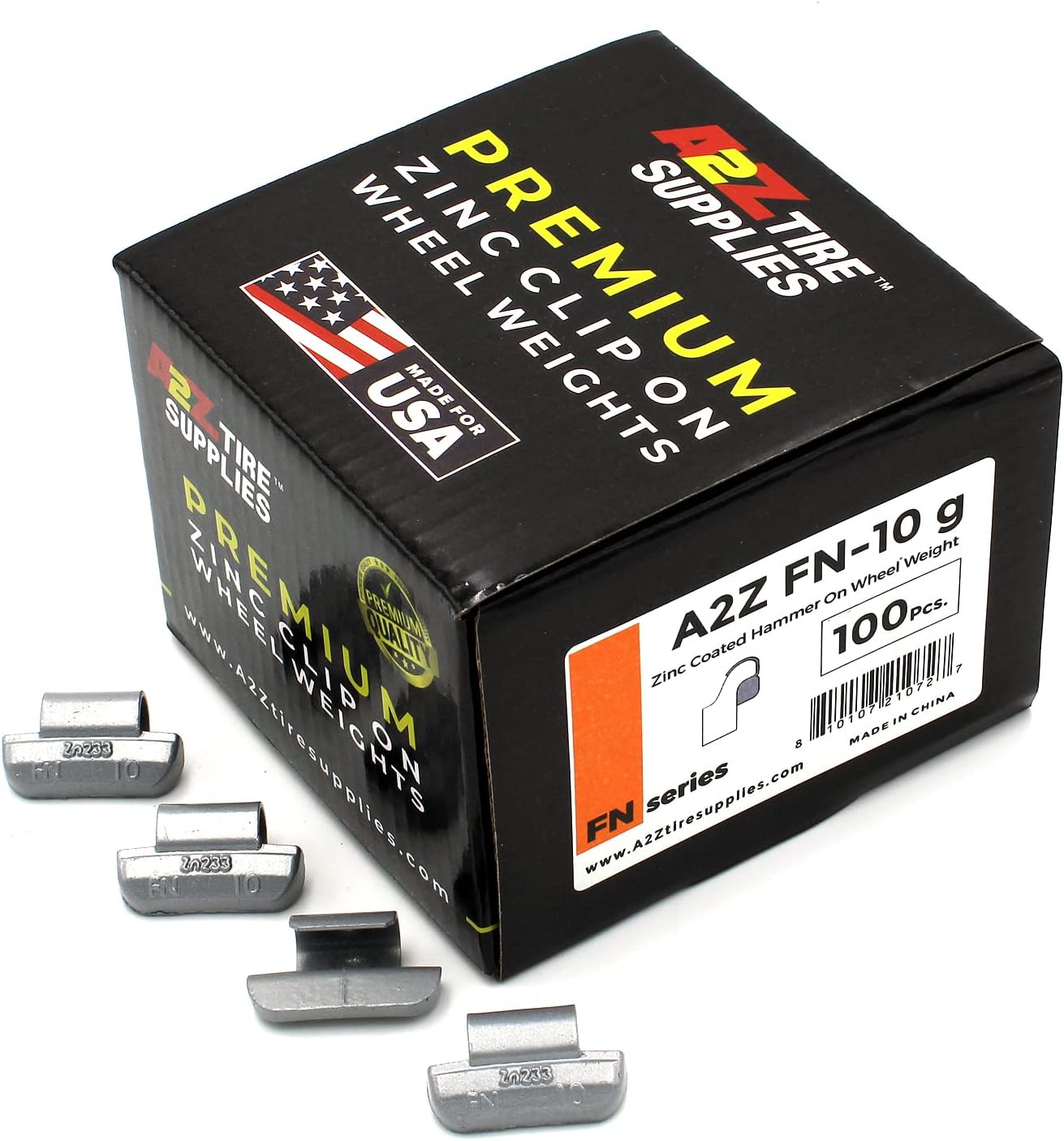 FN Series Hammer on ZINC Wheel Weights Coated (15 g) Box of 100pcs