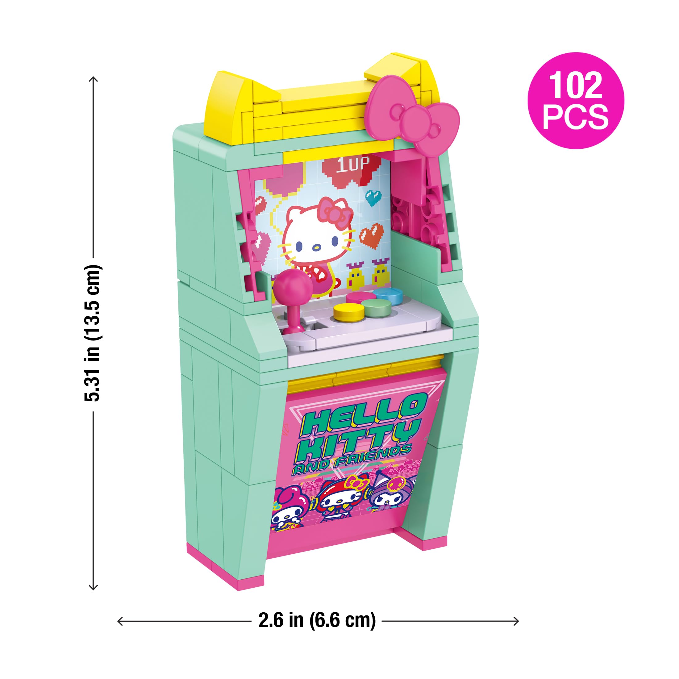 Amazon.com: Brickcraft Hello Kitty and Friends Arcade Building Set