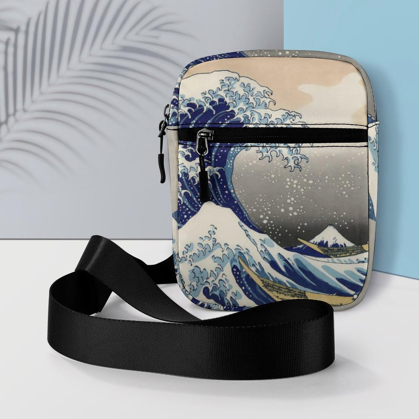 Amazon.co.jp: 葛飾北斎 富嶽三十六景 神奈川沖浪裏 ショルダーバッグ