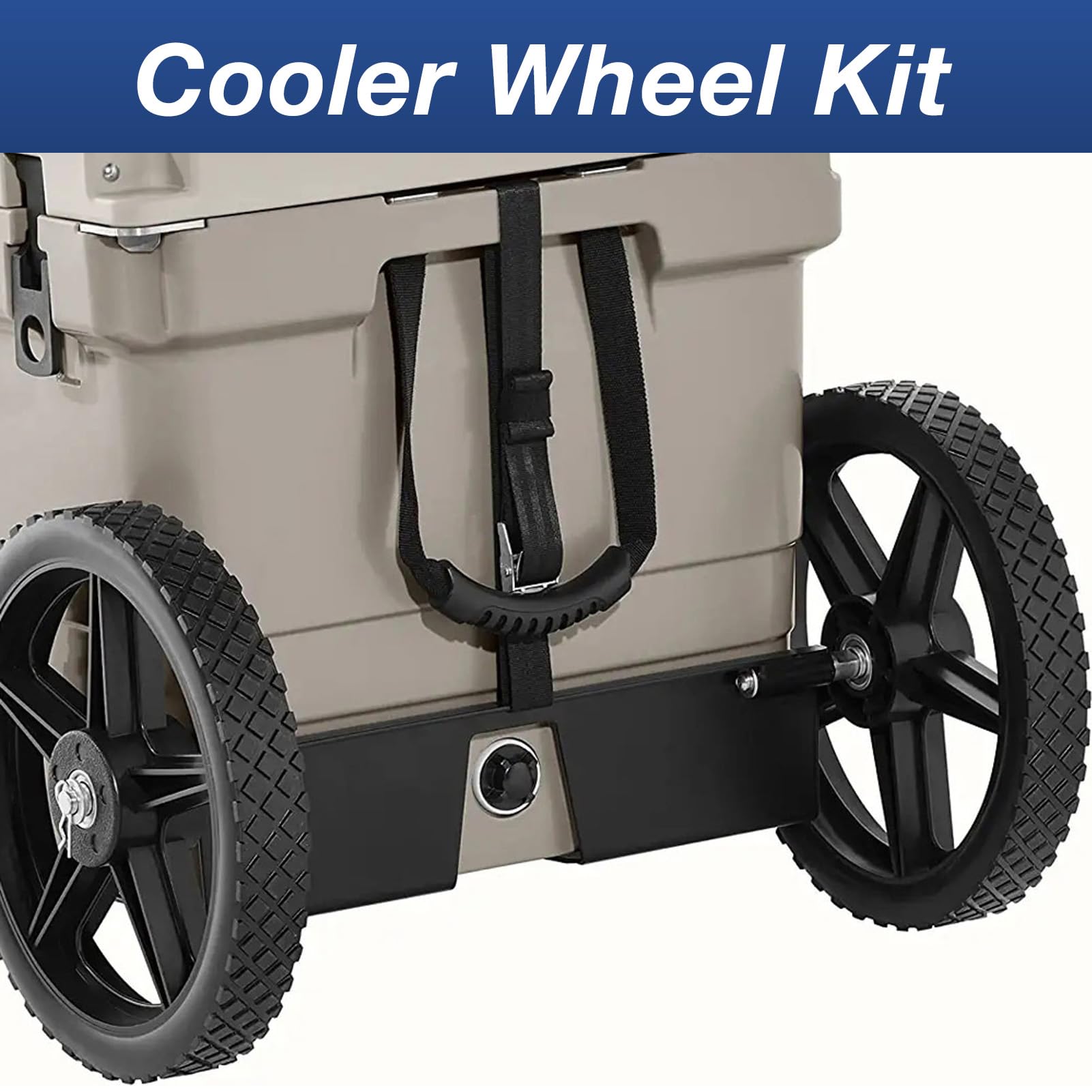 Kit de Carrito para Refrigerador Resistente con Ruedas de 12 Pulgadas para Facilitar el Transporte de Refrigeradores de 15,5 a 17,5 Pulgadas en Exteriores