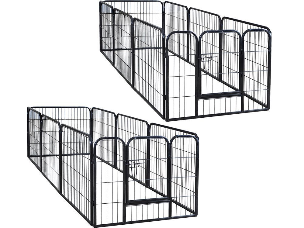 Buy PetPremium Dog Pen Metal Fence Gate Portable Outdoor RV Play Yard Heavy Duty Outside Pet