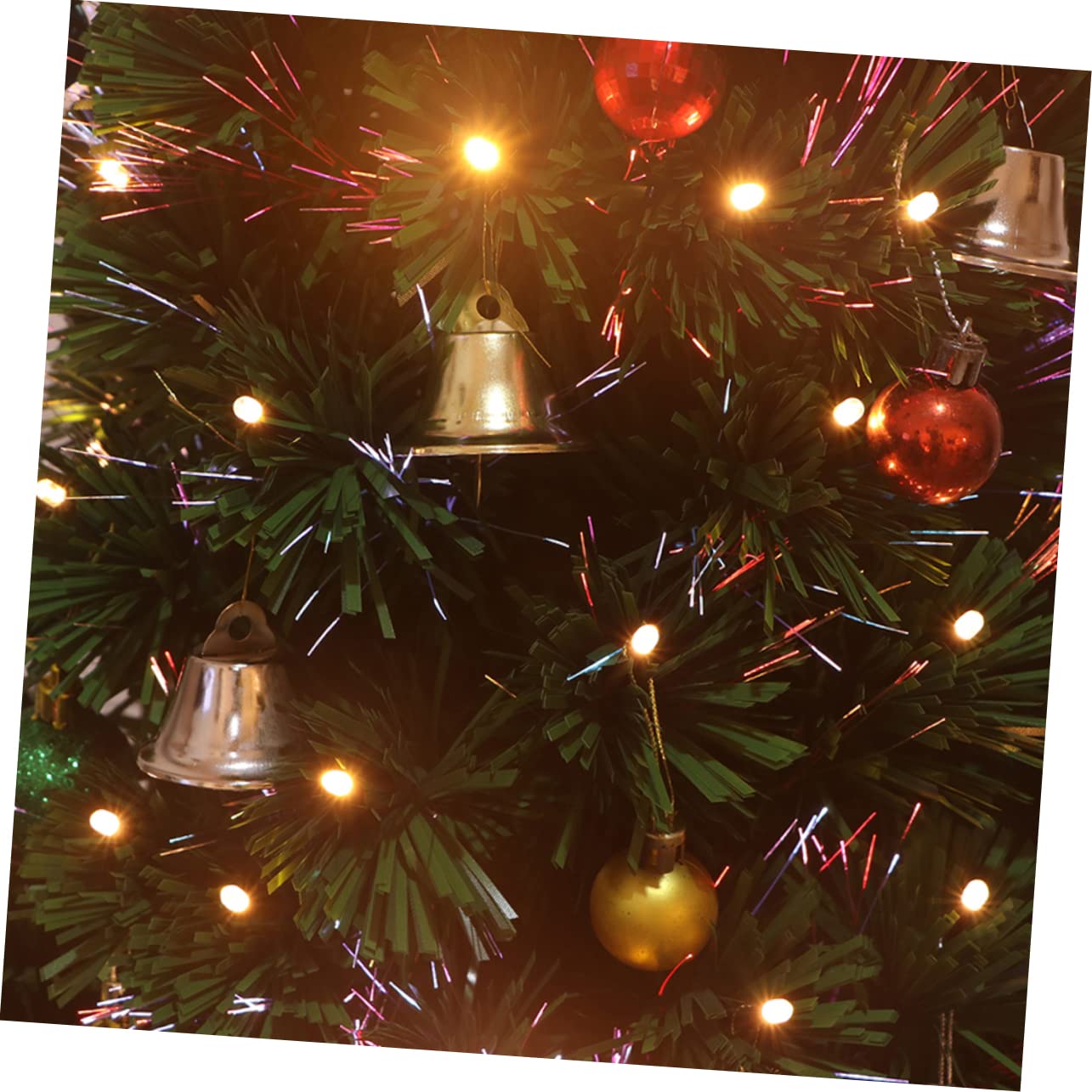 120 Mini Campanas Navideñas Doradas de Hierro para Adornos Creativos de Árbol de Navidad y Complementos Pequeños para Manualidades Infantiles