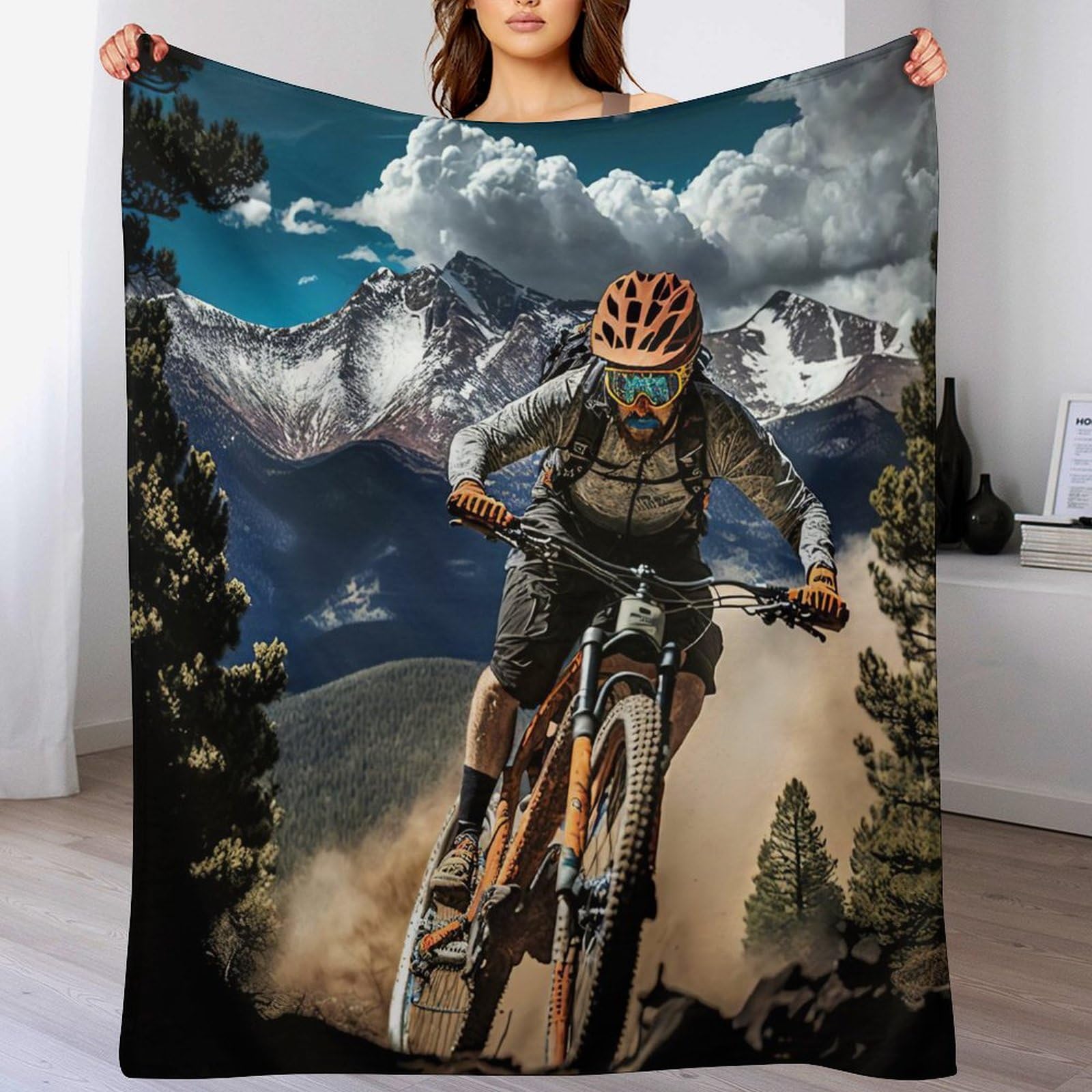 Couverture polaire VTT moelleuse pour des soirées cocooning au canapé