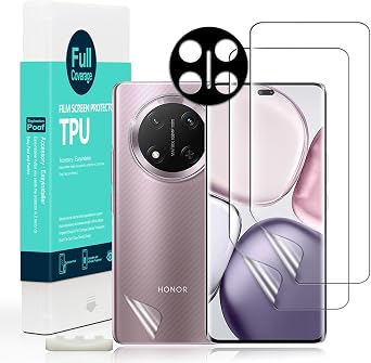 Ibywind for Honor Magic 7 Lite/X9c 5G Screen Protector,2-Pack,Hydrogel Film with Camera Lens Protector,Easy Installation Tool,Bubble-Free,Fingerprint Unlock Compatible,Anti-Shatter,Anti-Scratch