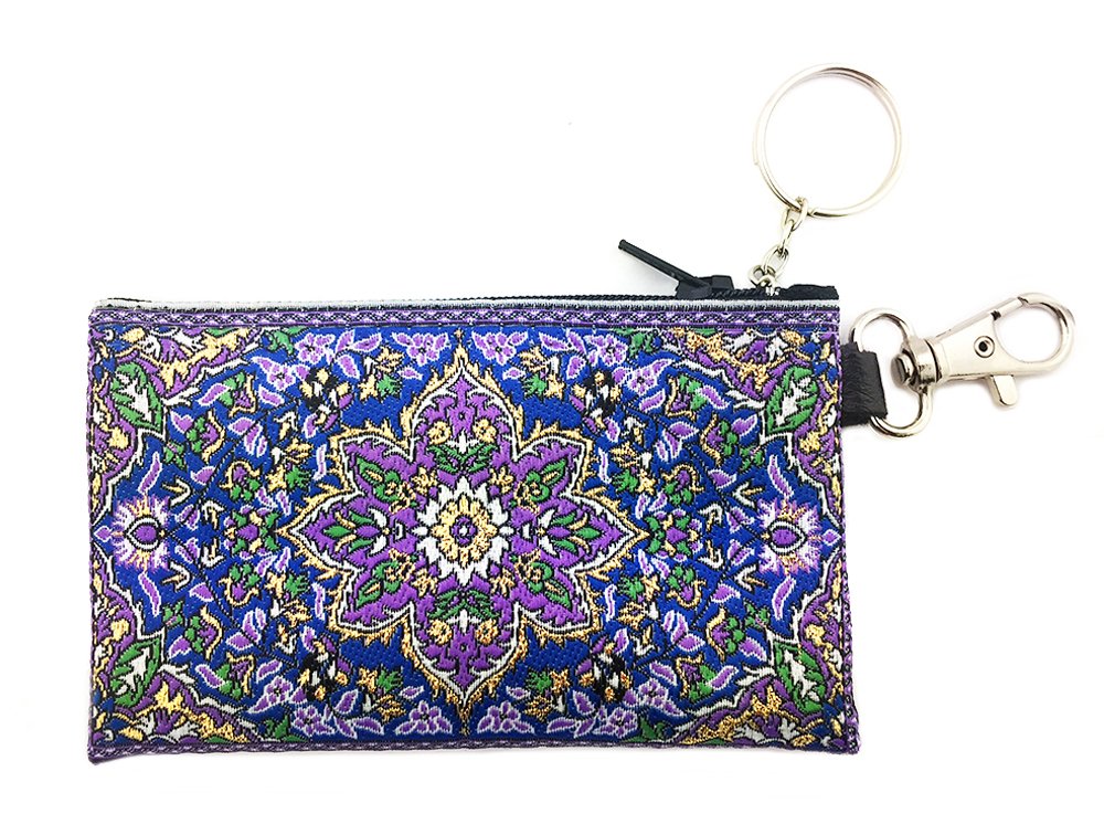 Pochette de chapelet en tapisserie pour ne plus emmêler vos bijoux et pièces de monnaie