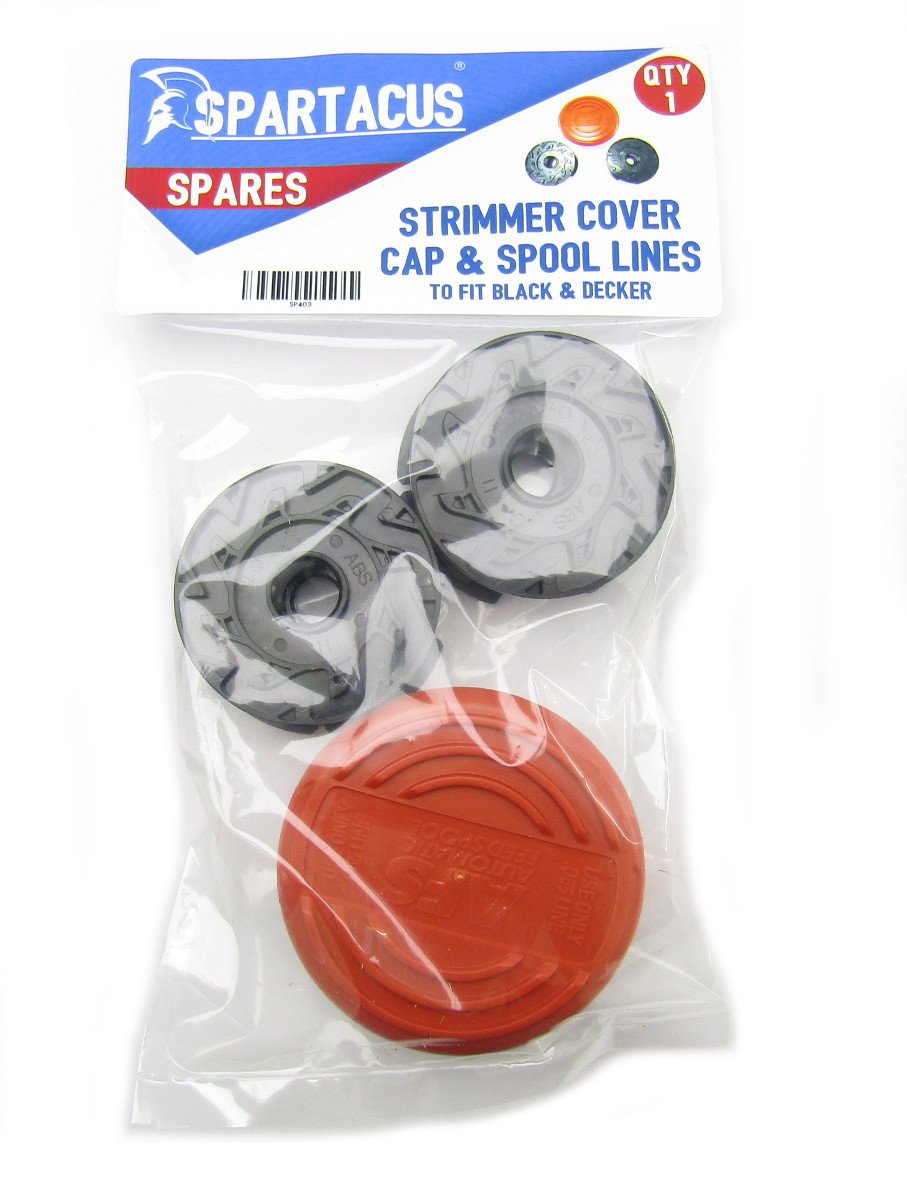 Spartacus String Strimmer Trimmer Cover x1 + Line x2 Fits Black & Decker GL550 GL555XC GL560PXC