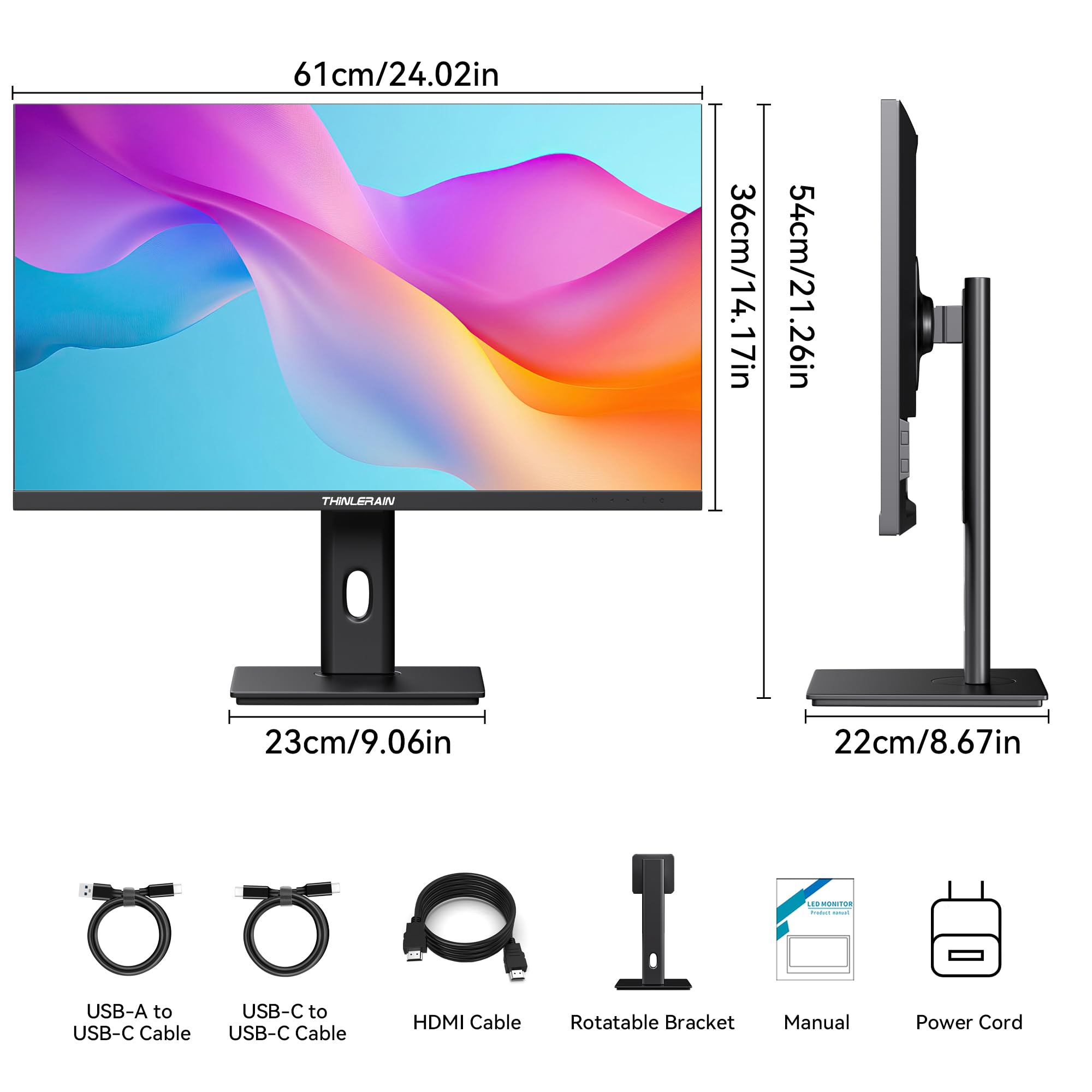 27 Zoll Monitor mit Pop-Up-Webcam – 2K 2560 x 1440 IPS Computer Monitor, 100 Hz Gaming PC Bildschirm, integrierte 3MP Kamera & Mikrofon, HDMI, DisplayPort, Monitor für Home Office & Arbeit