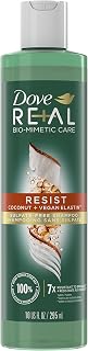 Dove RE+AL Bio-Mimetic Care Shampoo For Breakage-Prone Hair Resist Sulfate-Free Shampoo With Coconut + Vegan Elastin 10oz
