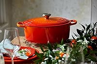 Vista 6 de Le Creuset Enameled Cast Iron Signature Oval Dutch Oven, 5 qt, Flame