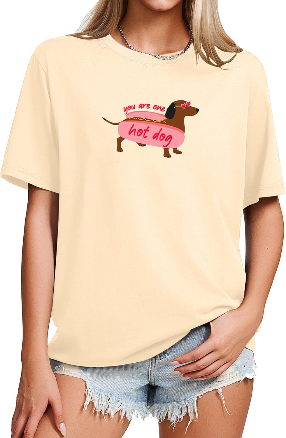 Aiyino Womens Dog Mom Graphic Tee Cute Dog Art Shirt for Pet Lovers Relaxed Fit Casual Gift Top - Image 2