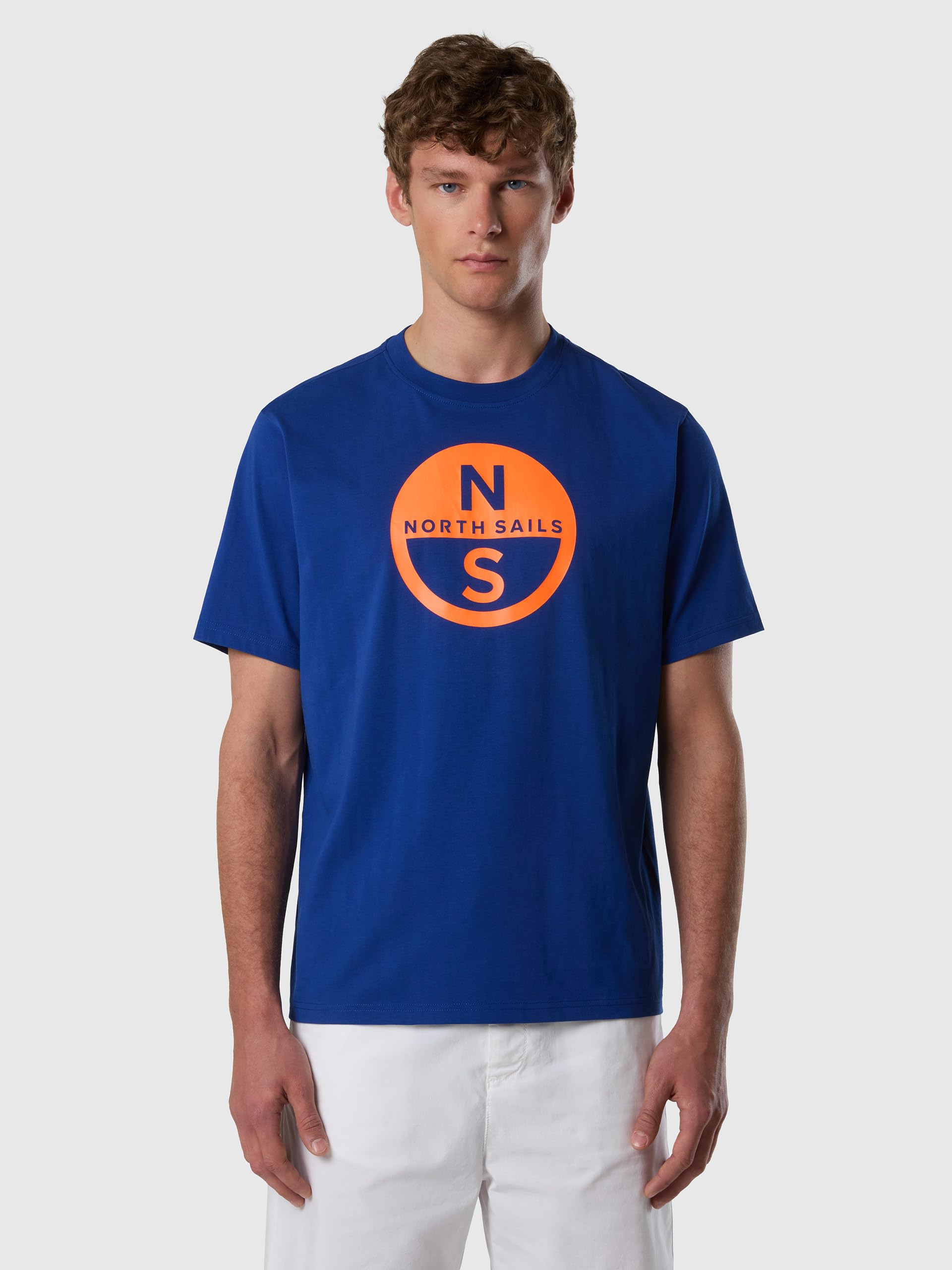 NORTH SAILS t-Shirt Homme col Rond Manches Courtes t-Shirt en Coton avec imprimé Article 692972 t-Shirt Basique Manches Courtes