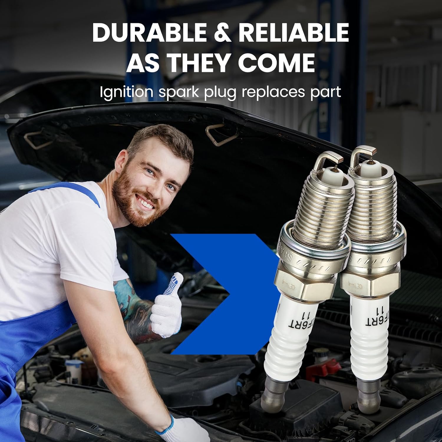 3297 Iridium Spark Plugs 6 Pack - Compatible with Toyota Camry, Highlander, Sienna, Avalon, Supra, Solara Compatible with Lexus RX300, ES330, SC300,ES300,RX330, C32 AMG SLK32 AMG