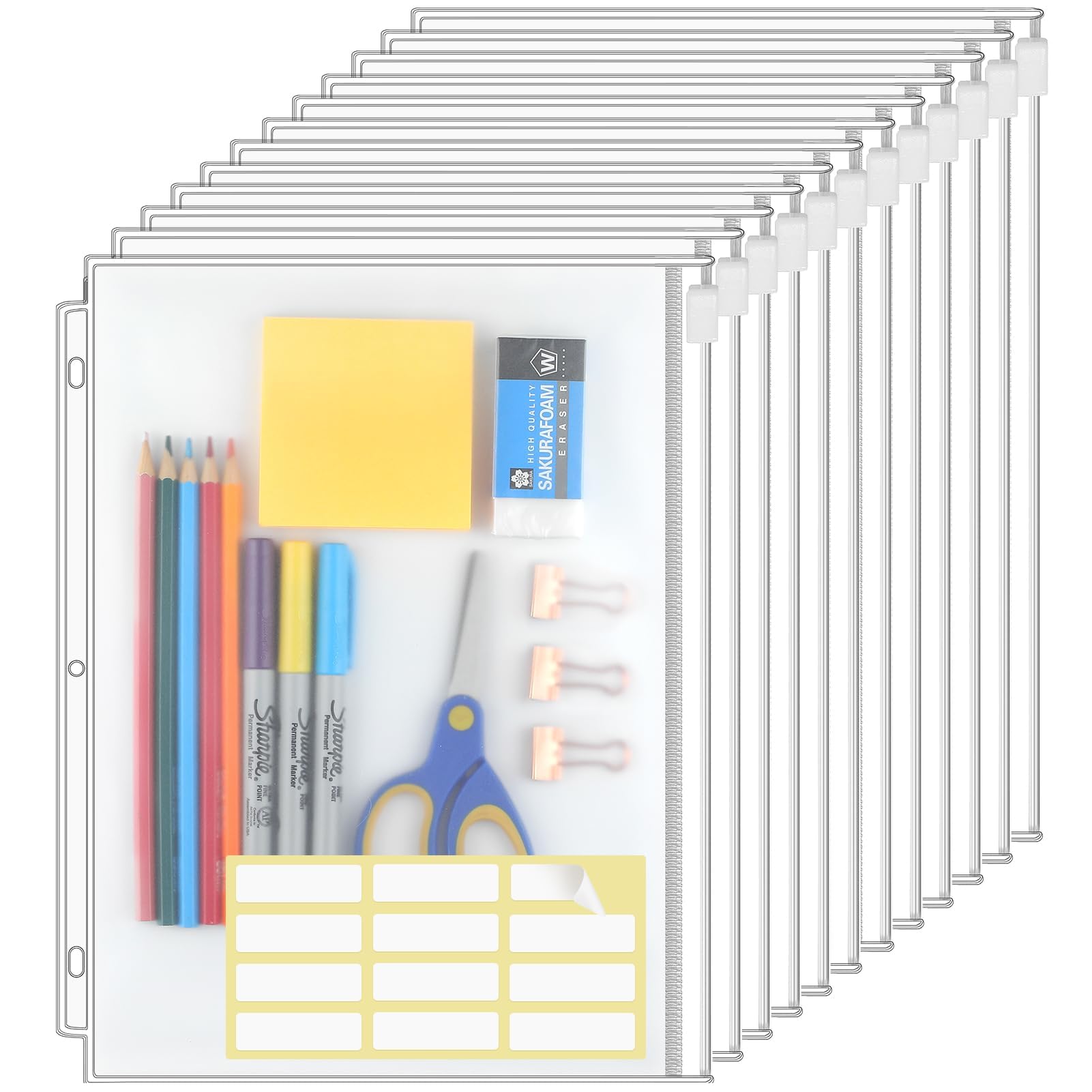 KTRIO Letter-Size Zipper Pockets