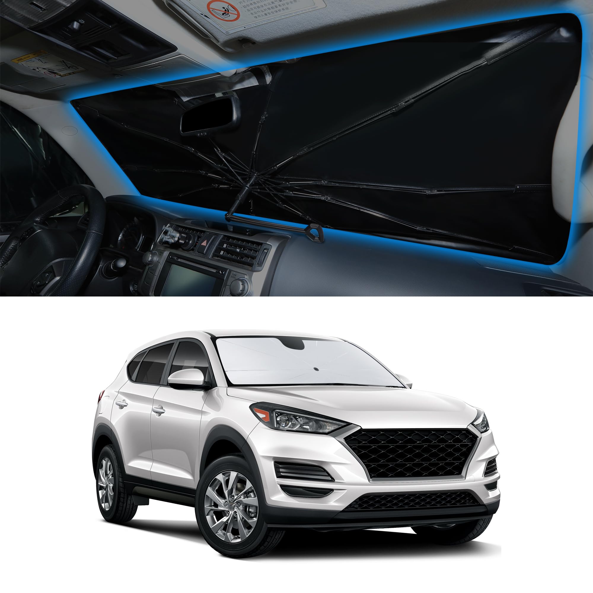 Windshield Sun Shade Umbrella for 2016-2021 Tucson Hyundai
