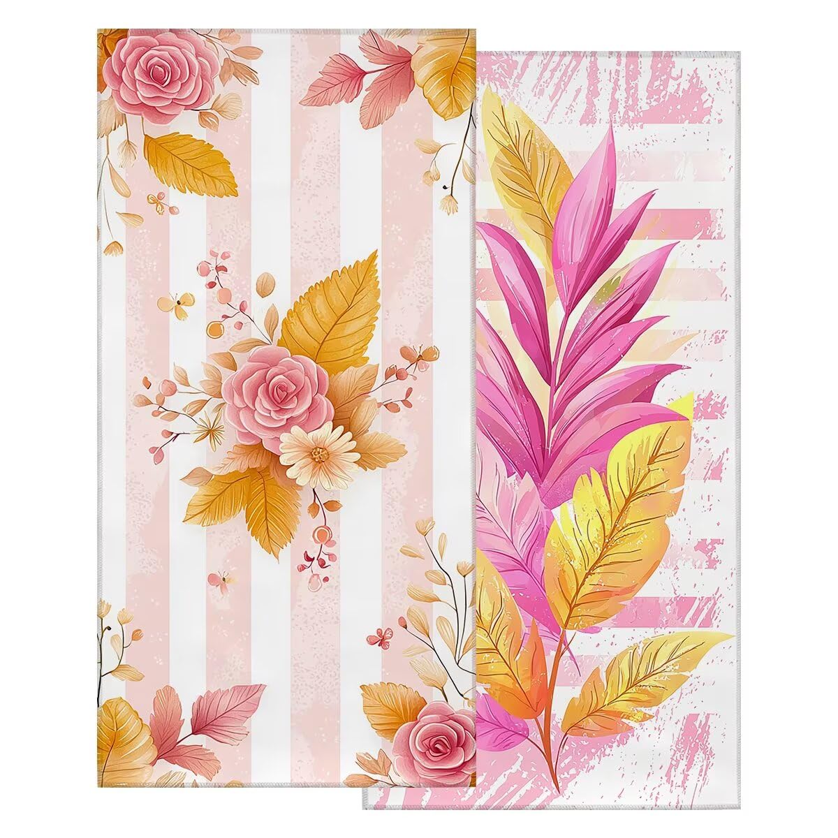 Toalla Playa 80x160 cm, Toalla Gimnasio Microfibra Secado Rapido, Juego de 2 Antiarena Toallas de Playa, Ligera Compacta Toallas Microfibra Grande para Viaje, Regalo Hombre Regalo Mujer (Rosa) -4215
