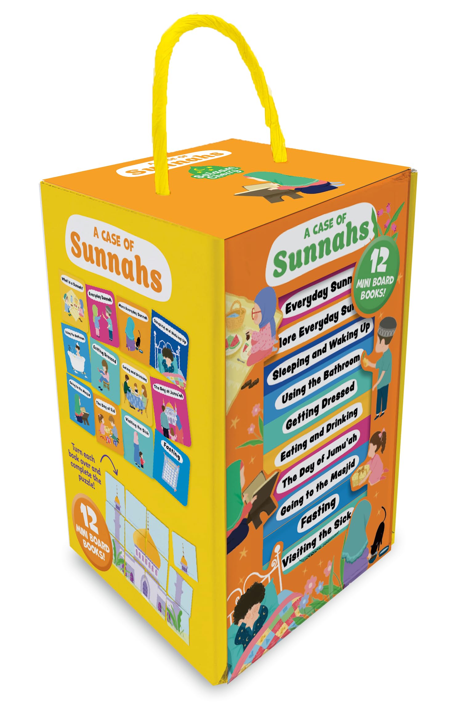 A Case of Sunnahs - 12 Islamic Board Books Teaching the Daily Sunnahs of Prophet Muhammad ﷺ for Children