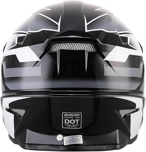 Miniatura 6 de DOT Casco de ATV Dirt Bike para Adultos con Gafas Guantes y Máscara Visera Solar Ajustable Casco de Motocicleta para Adultos Todoterreno Motocross