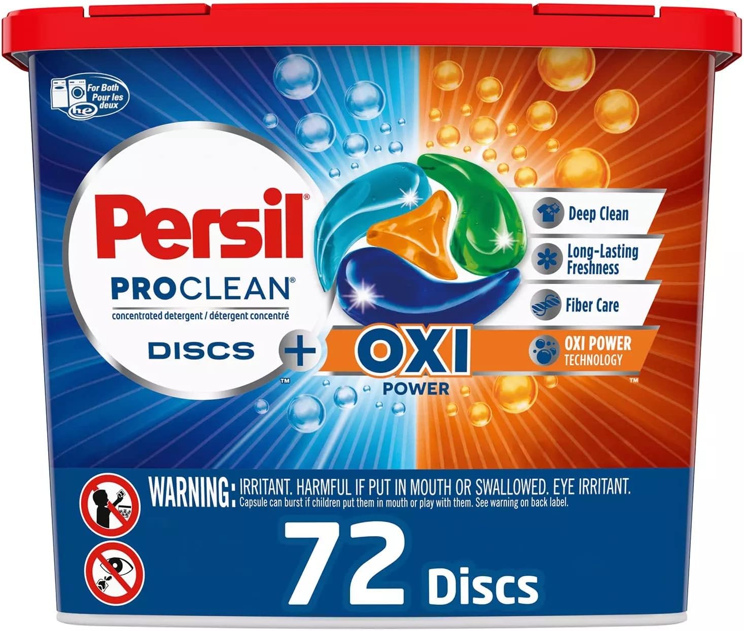 Persil ProClean Discs Laundry Detergent Pacs, Plus OXI