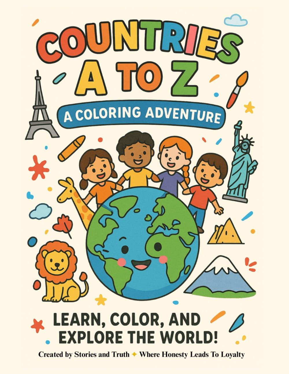 Countries A to Z: A Coloring Adventure